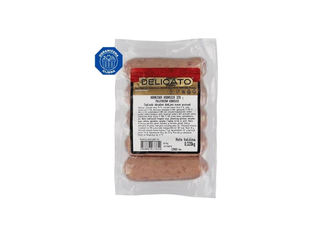 Delicato Kobasica Kranjska 320 g