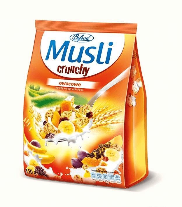 Musli Bifood Crunchy, Fruits 350 g