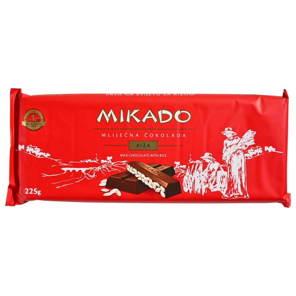 Čokolada riža Mikado 225 g