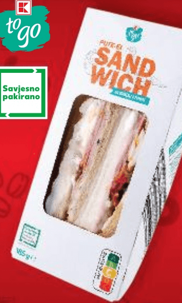 Sendvič puretina i jaje 185 g to go