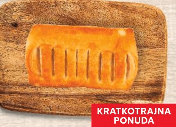 Pecivo s jabukom i pudingom od vanilije 100 g