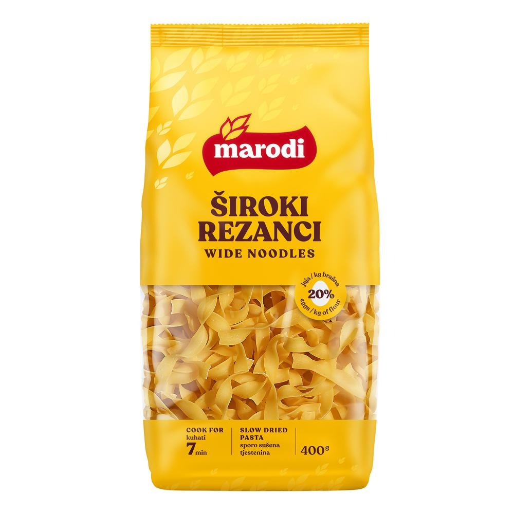 Marodi Rezanci široki s jajima i špinatom 400 g Marodi