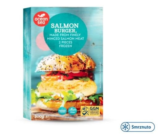 Ocean Sea Burger od lososa 2 x 150 g