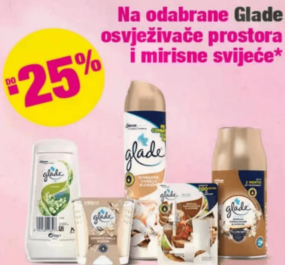 Odabrani Glade osvježivači prostora i mirisne svijeće