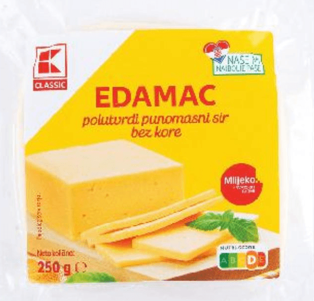 Classic Polutvrdi sir Edamac 250 g