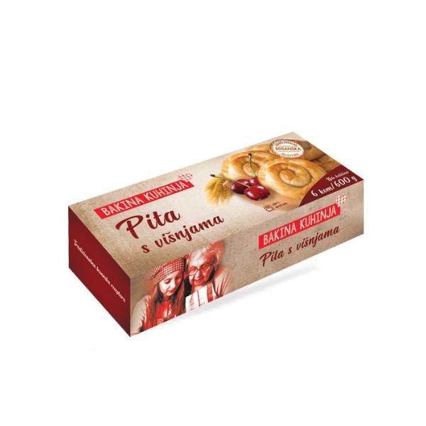 Pita sa sirom, s višnjama 600 g