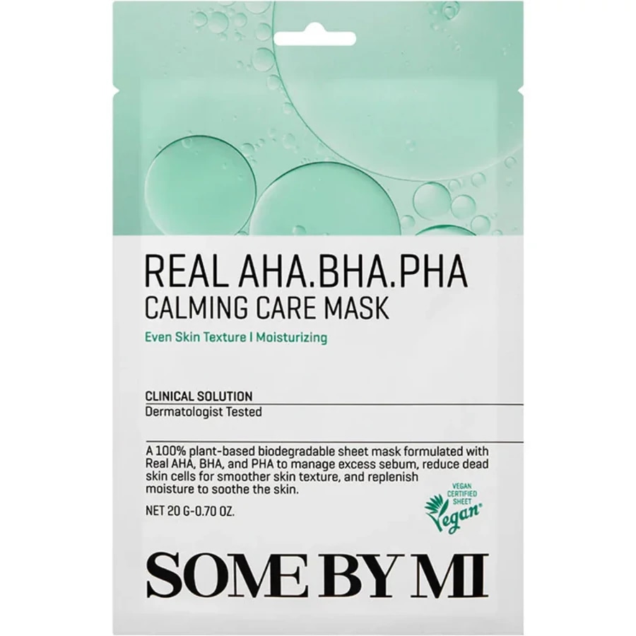 SOME BY MI Real AHA BHA PHA Calming Care Mask