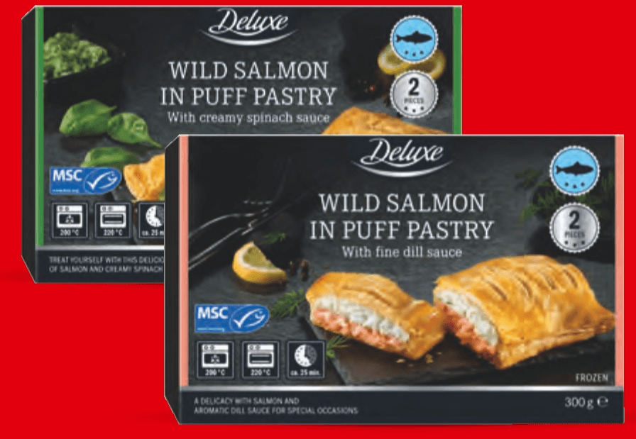 Divlji losos u lisnatom tijestu 300 g