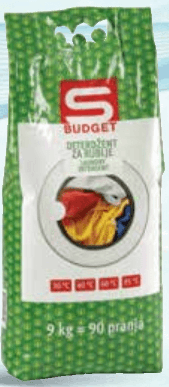 S-Budget deterdžent za pranje rublja 9 kg