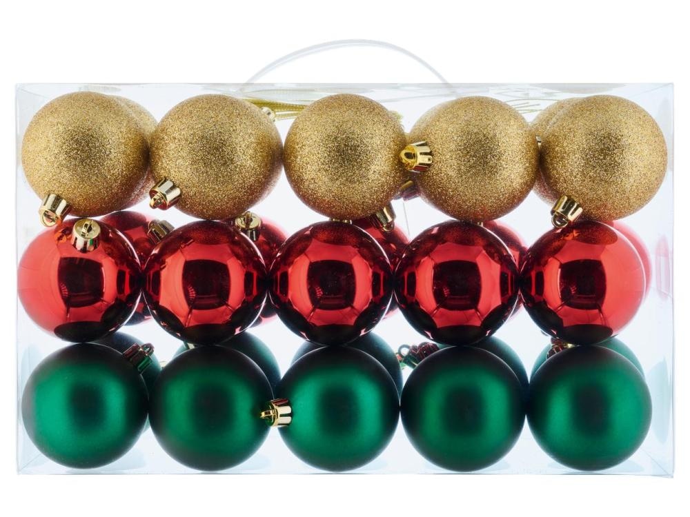 LIVARNO home Kuglice za bor 30 komada u setu LIVARNO home