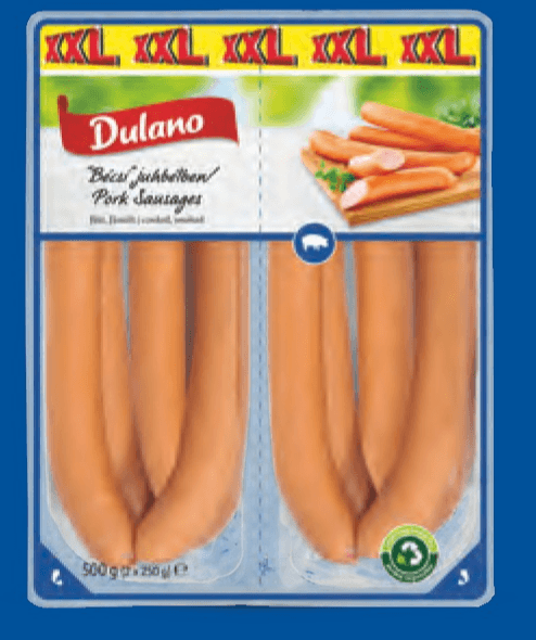 Dulano Dimljene hrenovke XXL 500 g