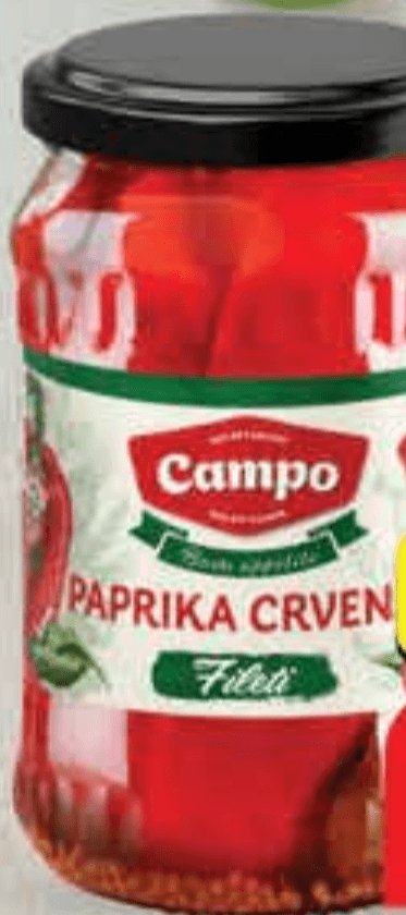 Campo Crvena paprika marinirana 720 g