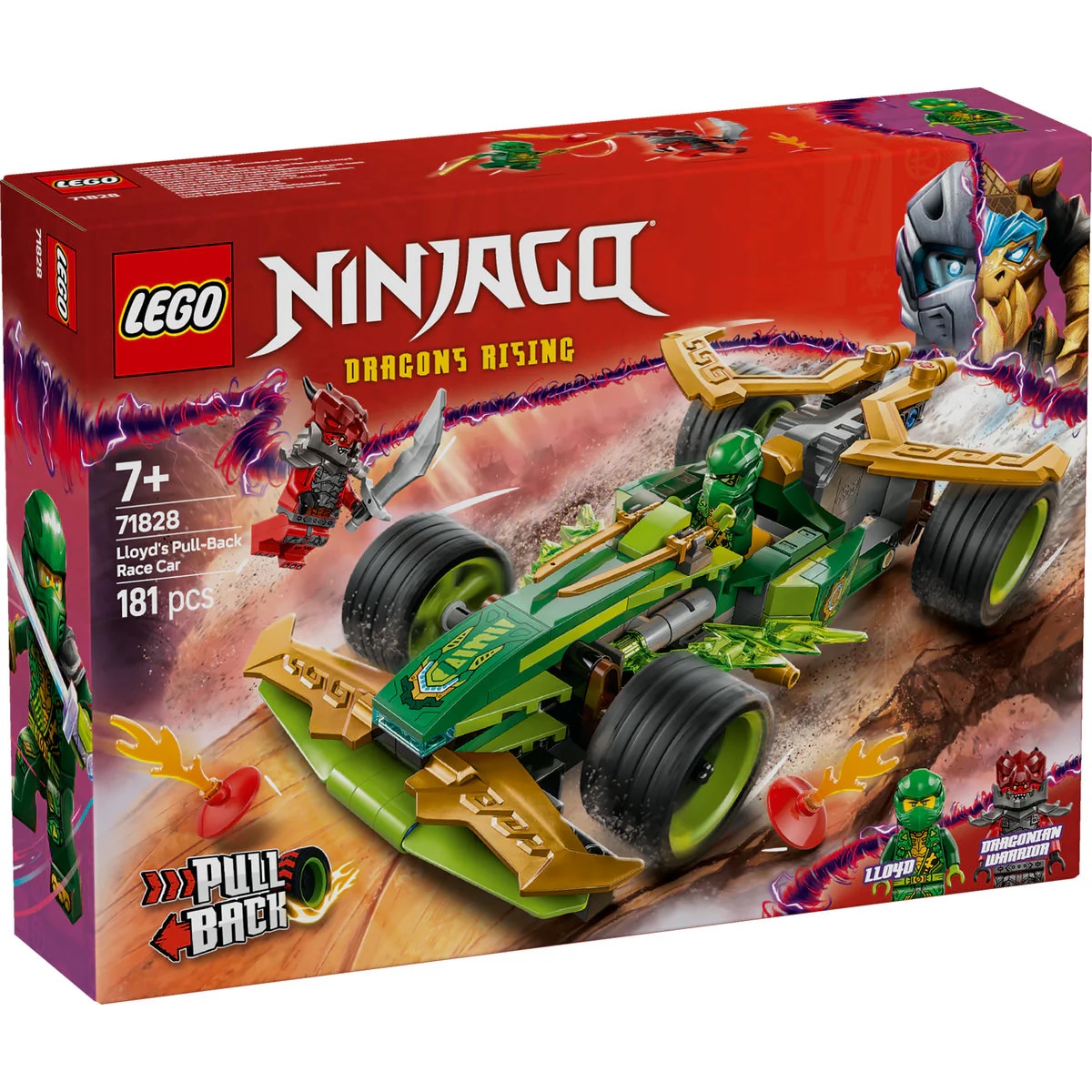 LEGO NINJAGO 71828 Trkaći auto na povlačenje