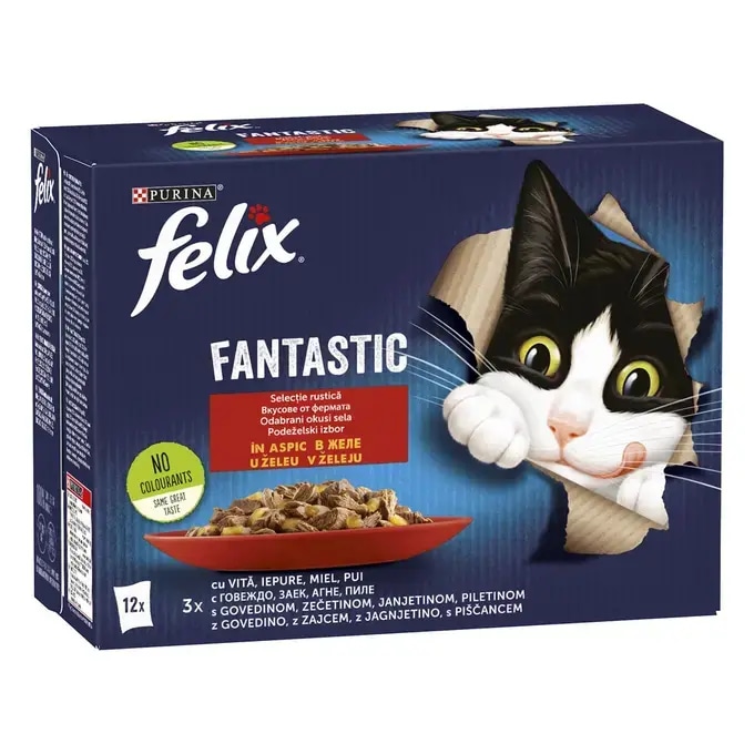 Felix mokra hrana za mačke Multipack 12x85g