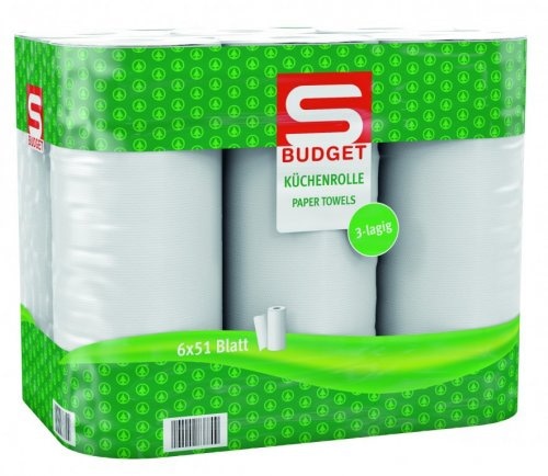 Papirnati ručnici S-BUDGET 6 rola u pakiranju