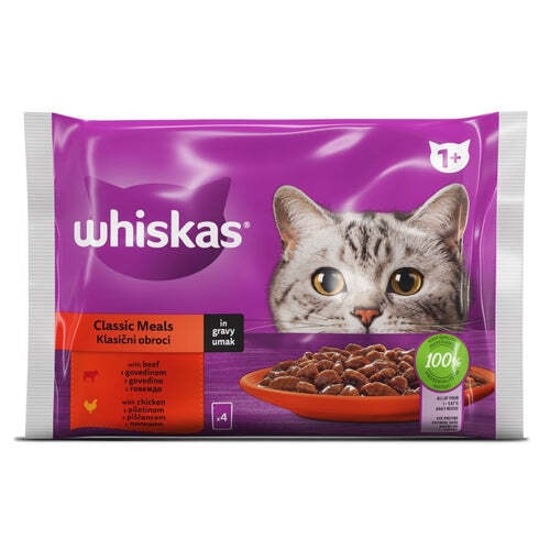 Whiskas mokra hrana 4x85g