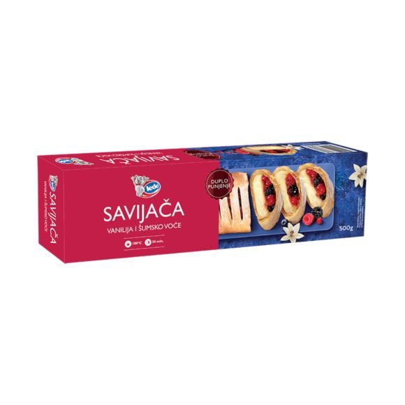 Savijača s vanilijom i šumskim voćem 500 g Ledo