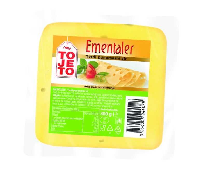 Sir Ementaler polutvrdi ToJeTo 300 g