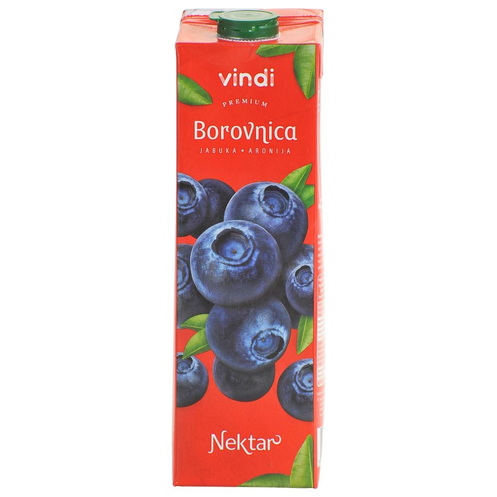 VINDI Nektar borovnica 1L