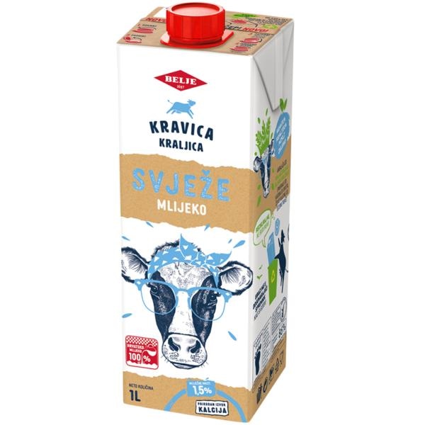 Kravica Kraljica Svježe mlijeko 1 L Kravica Kraljica