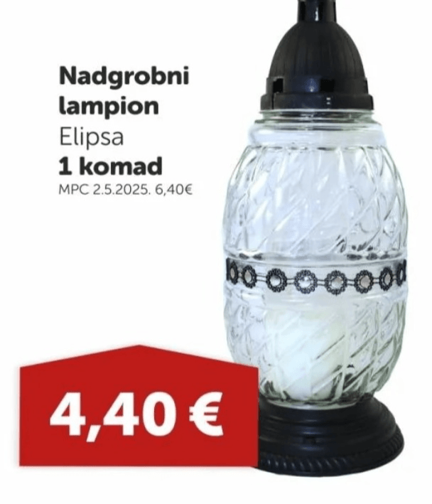 Nadgrobni lampion Elipsa 1 komad