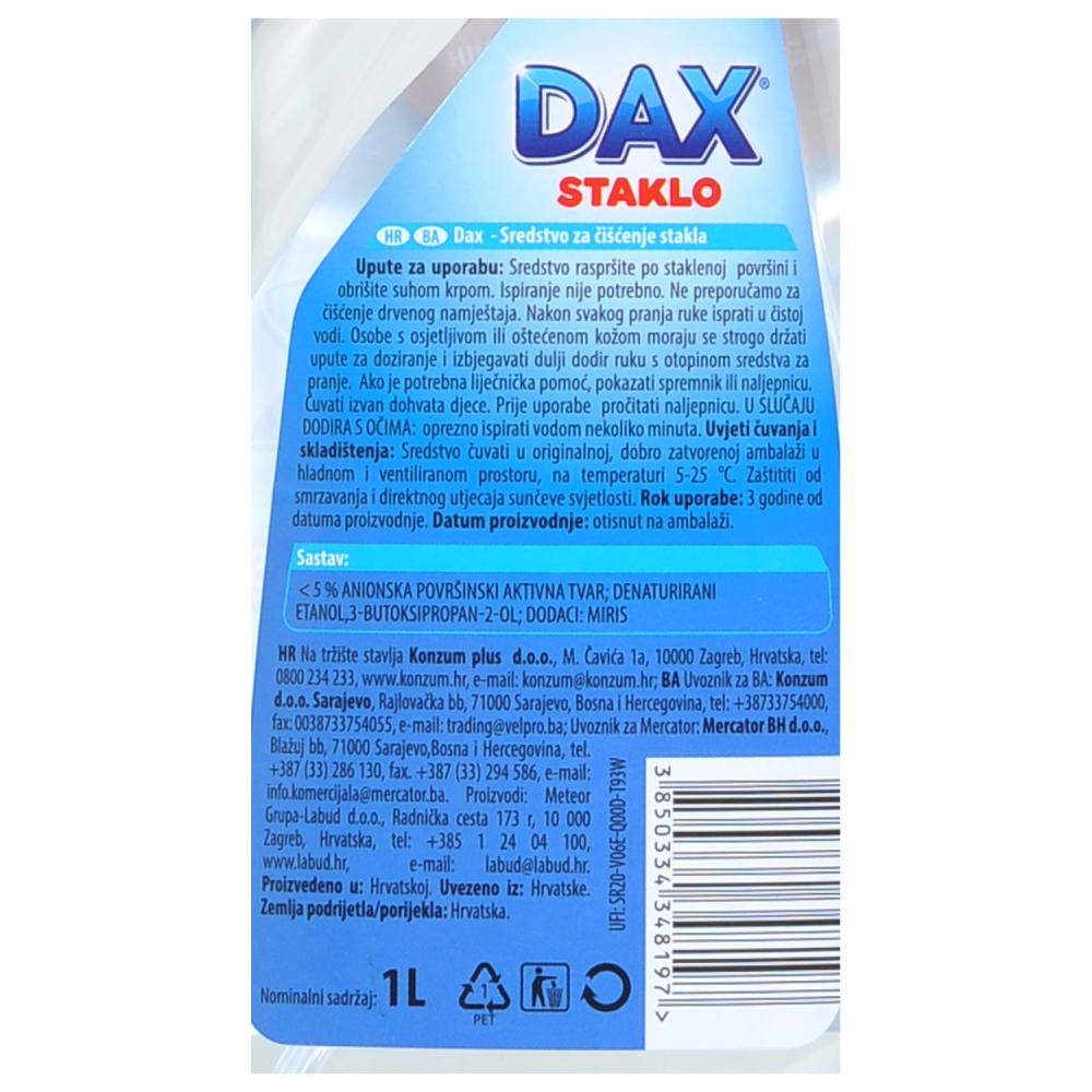 Dax Sredstvo za Čišćenje Stakla 1l