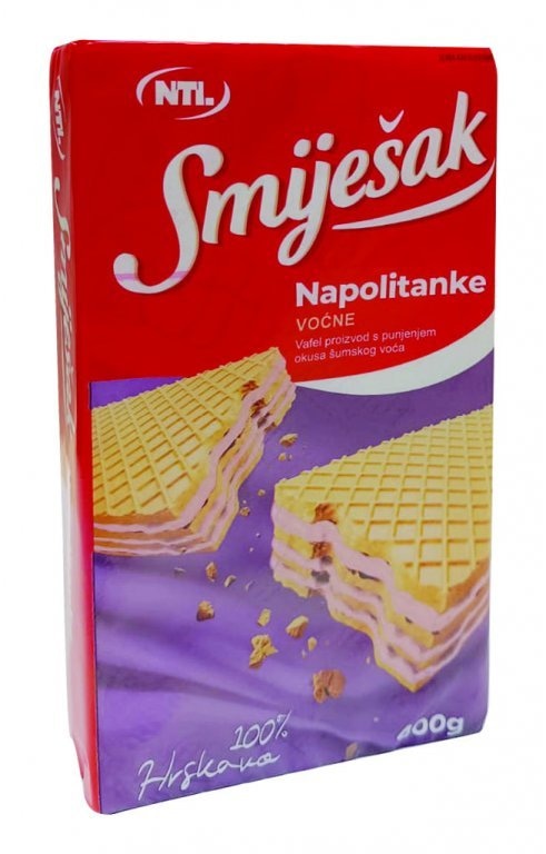 Keks Smiješak Napolitanke 400 g Smiješak
