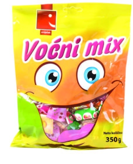 Bomboni Smiješak Voćne karamele 385 g