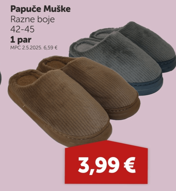Papuče Muške 1 par