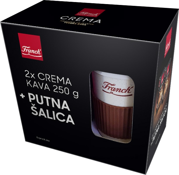 Franck Crema kava 2x250g + TO GO ŠALICA Franck