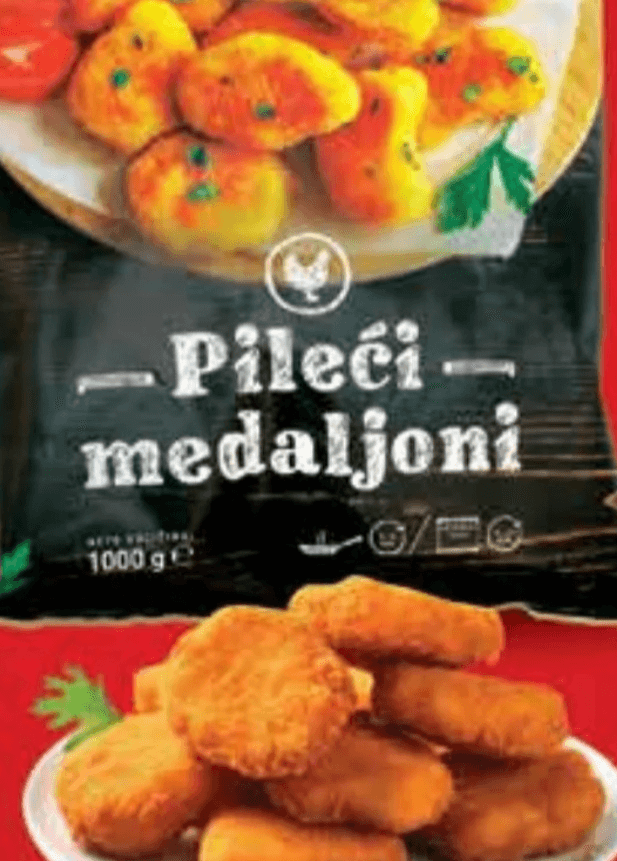 Medaljoni pileći panirani 1000 g