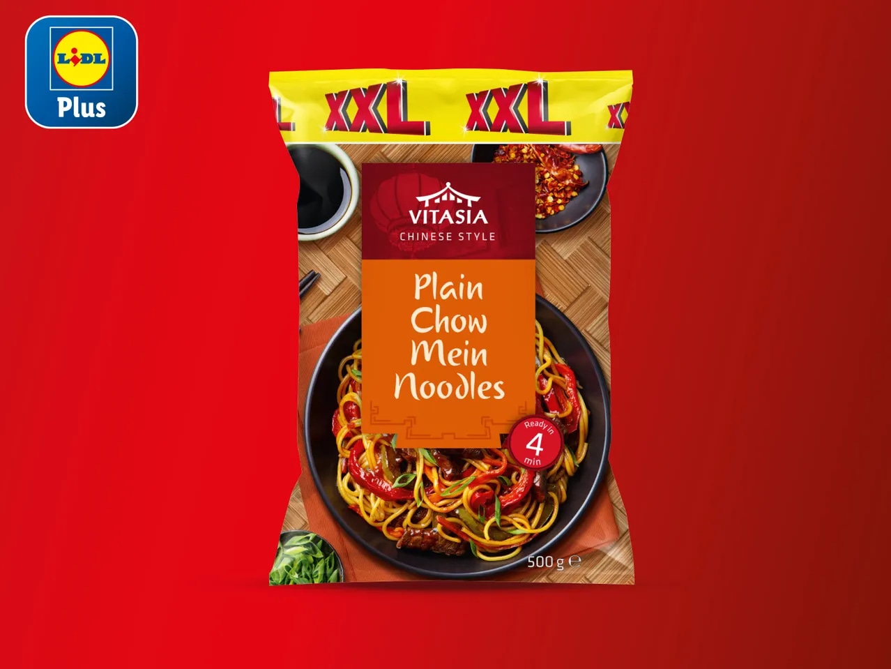 Vitasia Chow Mein rezanci XXL 500 g