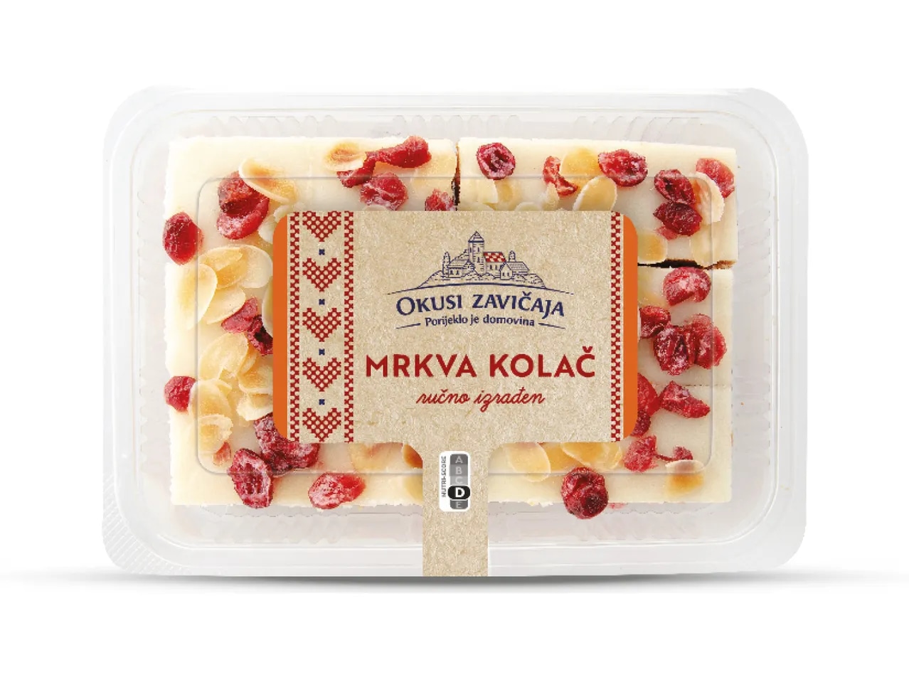 Okusi zavičaja Svježi mrkva kolač 600 g