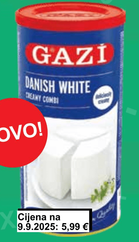 Danish white 1500g (ocijeđena masa 800g)