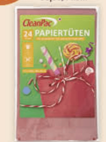 CleanPac papirnate vrećice crvene 24 kom