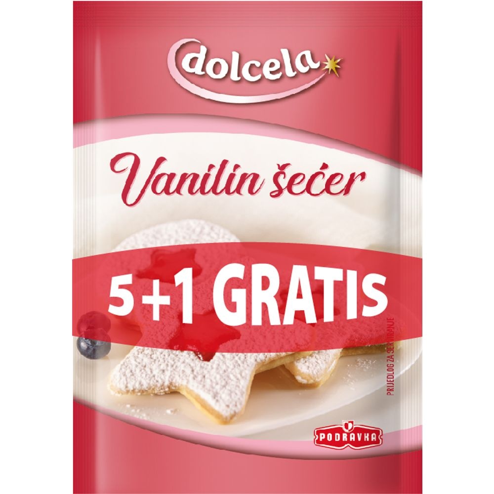 Dolcela Vanilin šećer / Prašak za pecivo 6x8g / 6x12g