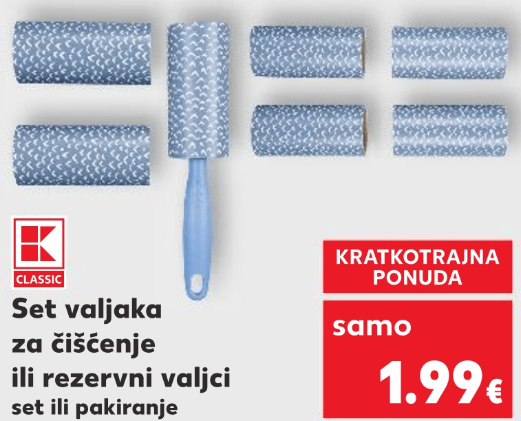Set valjaka za čišćenje