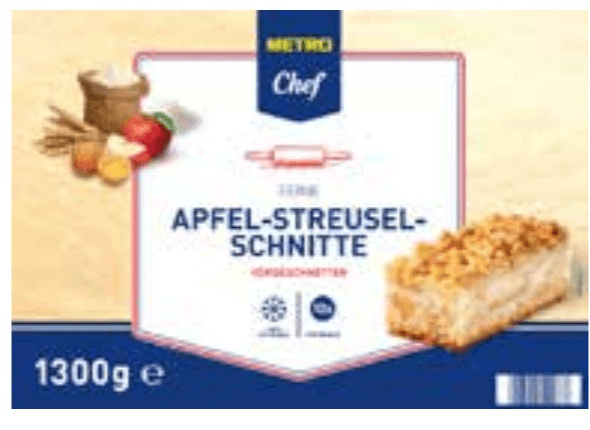 METRO CHEF KOLAČ CRUMBLE JABUKA 1300 g METRO Chef