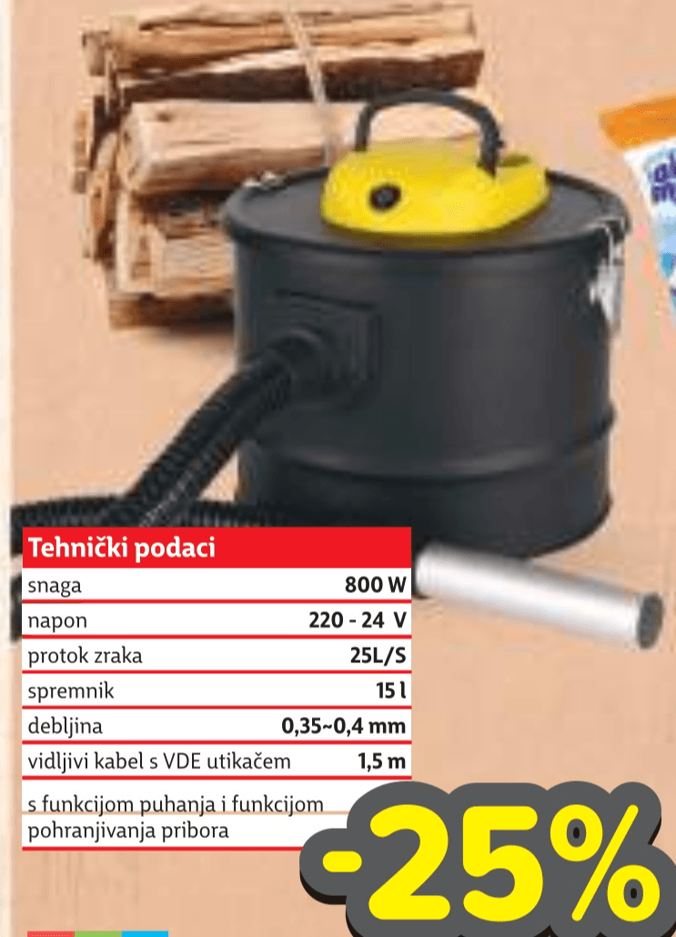 Usisavač za pepeo