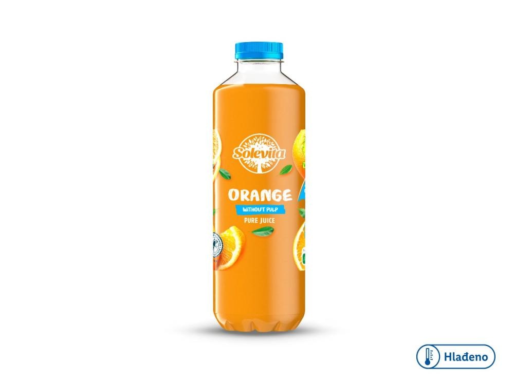 Solevita Svježi sok od 100% naranče bez pulpe 1.5 L