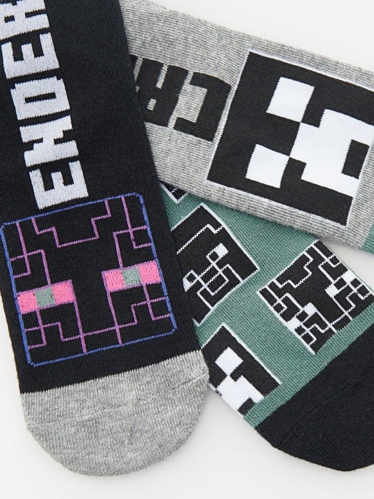 Čarape 3 para u setu MINECRAFT