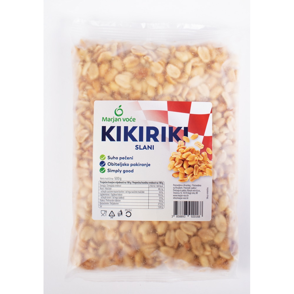 Kikiriki oljušteni pečeni, slani 500g