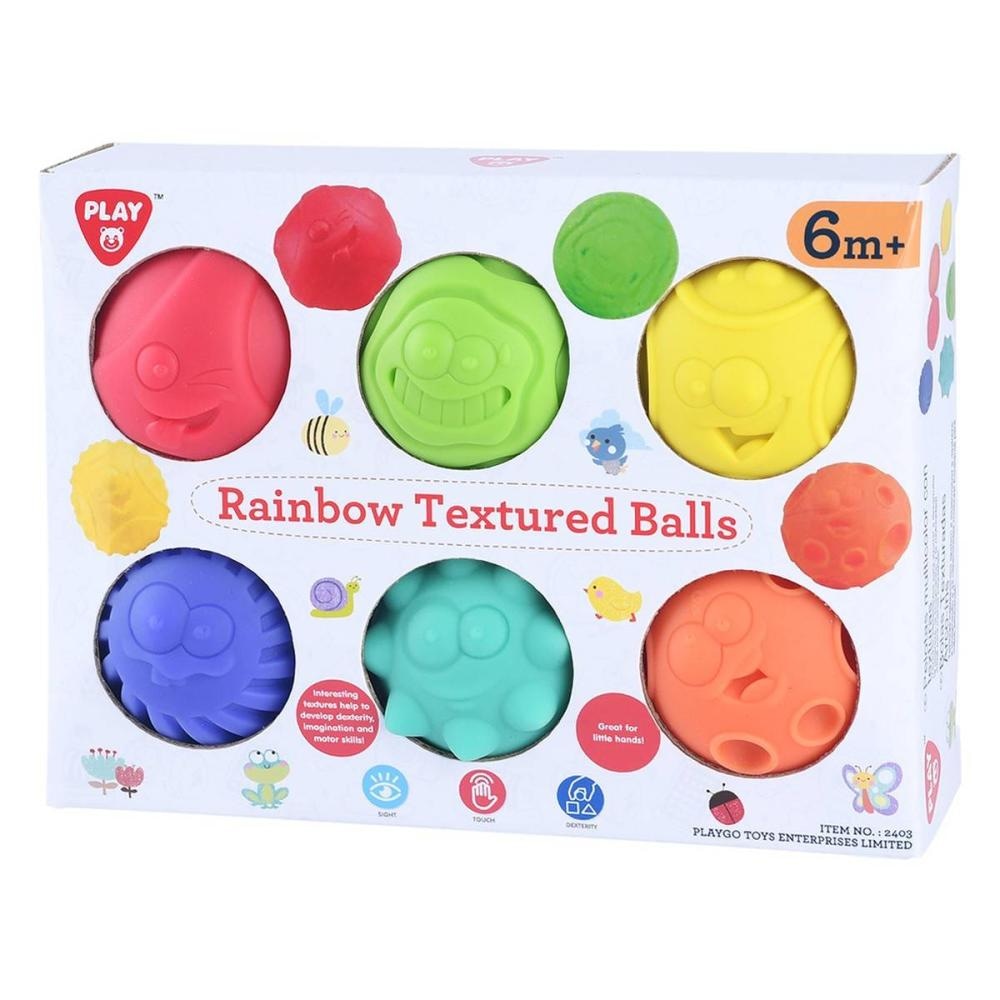 PLAYGO loptice teksturirane 6 kom
