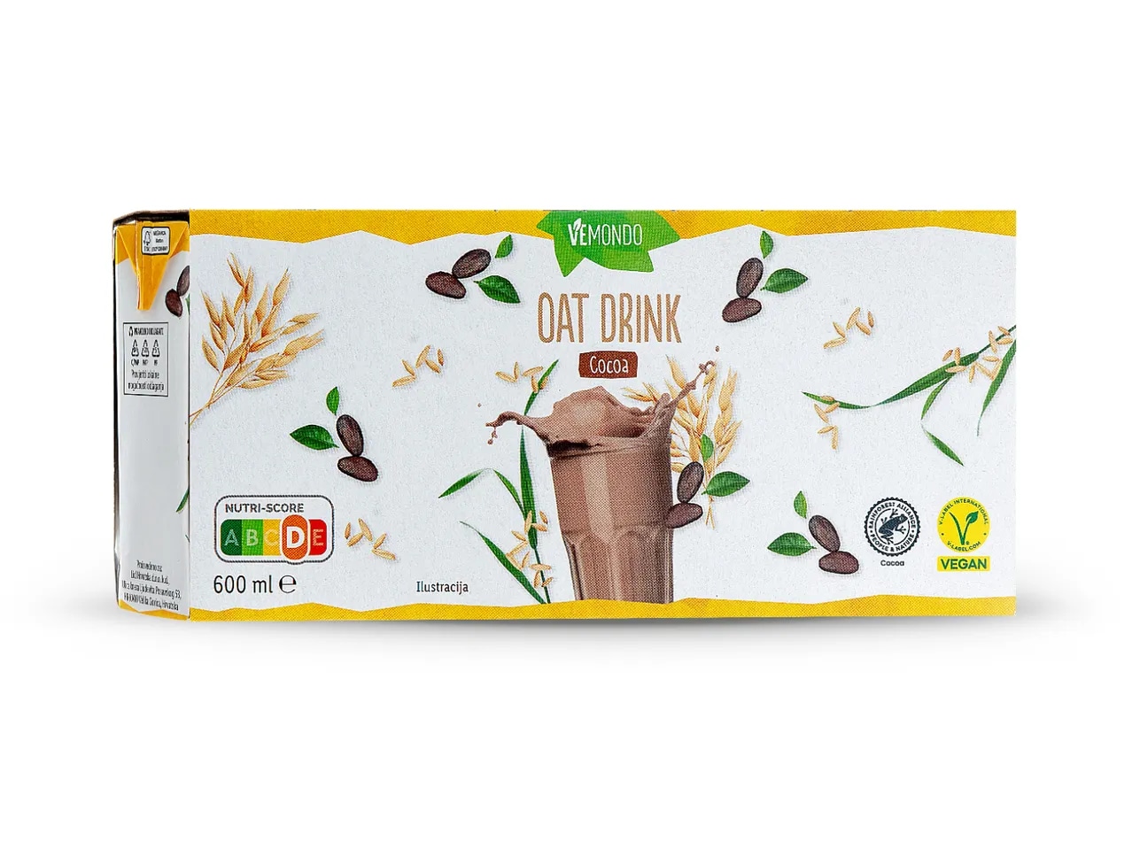 Vemondo Napitak na bazi zobi s kakaom 3 x 200 ml Vemondo