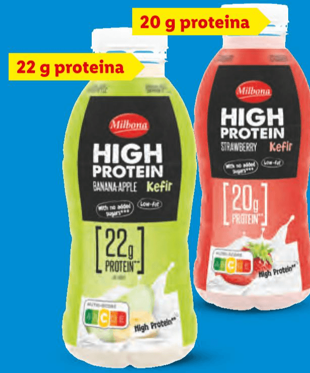 Milbona High protein kefir s voćem 350 g