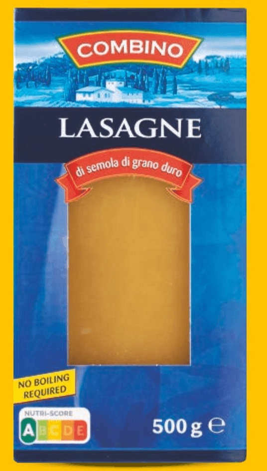 Combino Lasagne od durum pšenice 500 g