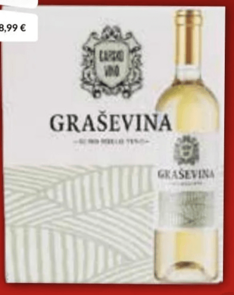 Vino Graševina Carsko 3 l
