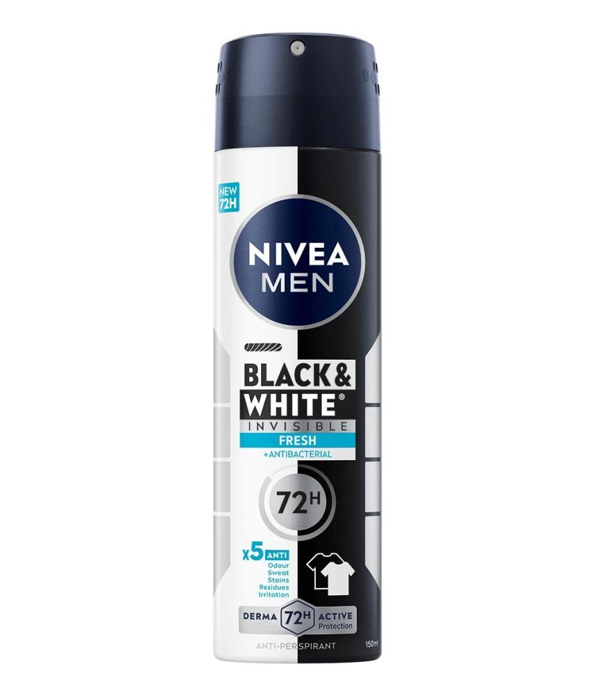 NIVEA Deo men fresh active/invisible b&w 150ml