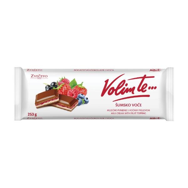 VOLIM TE Mliječna čokolada 253 g