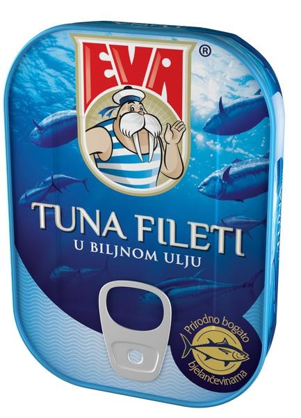 Tuna filet u biljnom ulju Eva Podravka 100 g